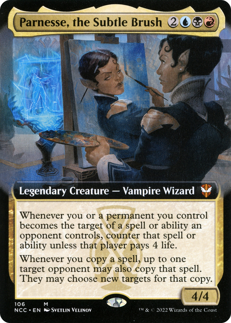 Parnesse, the Subtle Brush (Extended Art) [Streets of New Capenna Commander] Foil