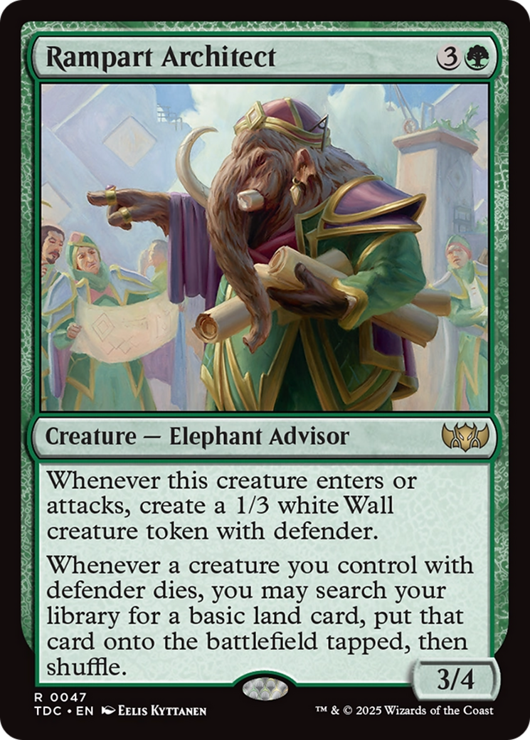Rampart Architect (047) [Commander: Tarkir: Dragonstorm]
