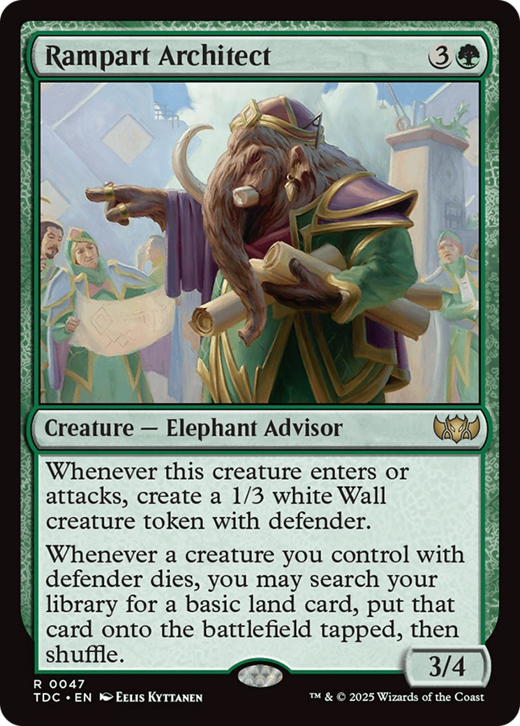 Rampart Architect (047) [Commander: Tarkir: Dragonstorm]