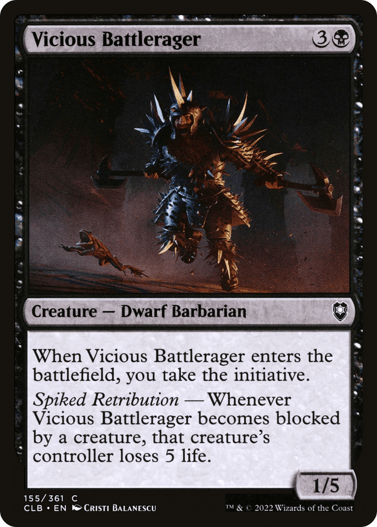 Vicious Battlerager [Commander Legends: Battle for Baldur's Gate] Foil