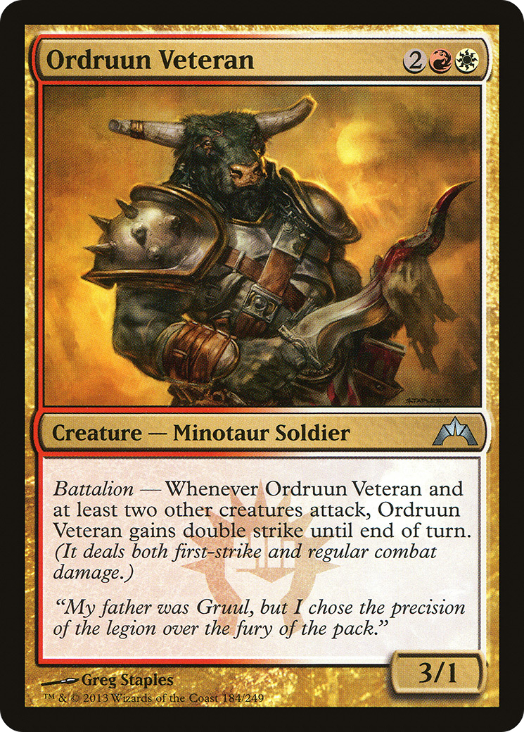 Ordruun Veteran [Gatecrash] Foil