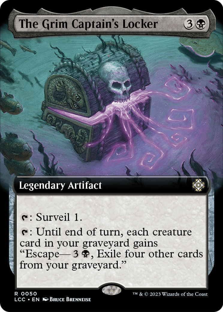The Grim Captain's Locker (Extended Art) [The Lost Caverns of Ixalan Commander] Foil