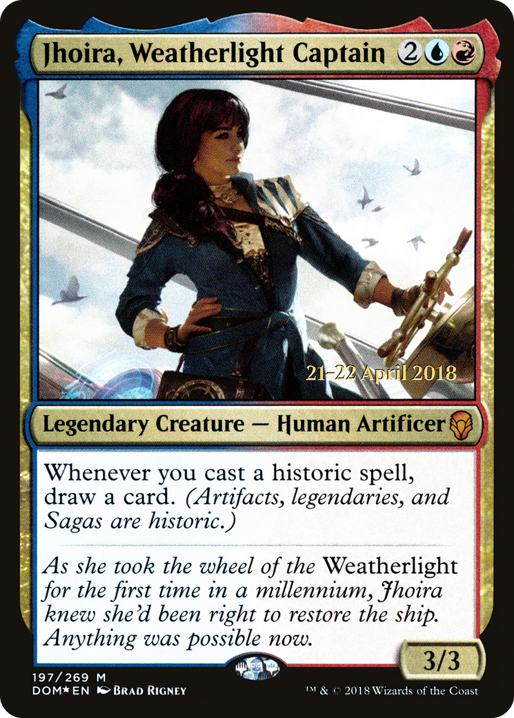 Jhoira, Weatherlight Captain [Dominaria Prerelease Promos]