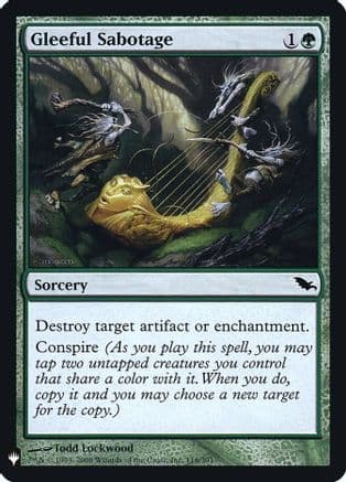 Gleeful Sabotage |  Foil (116) [The List Reprints]