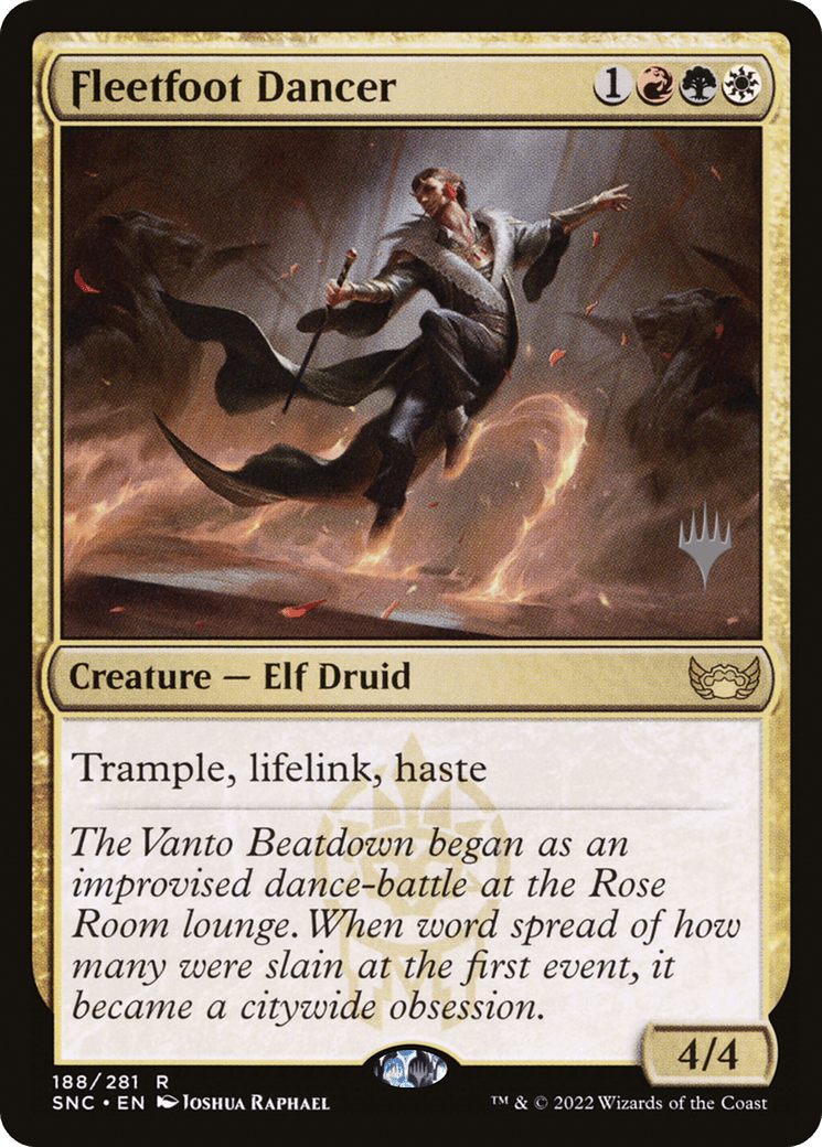 Fleetfoot Dancer (Promo Pack) [Streets of New Capenna Promos] Foil