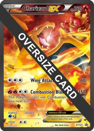 Charizard EX XY121 (XY Black Star Promos) XY121- Jumbo Cards Holofoil