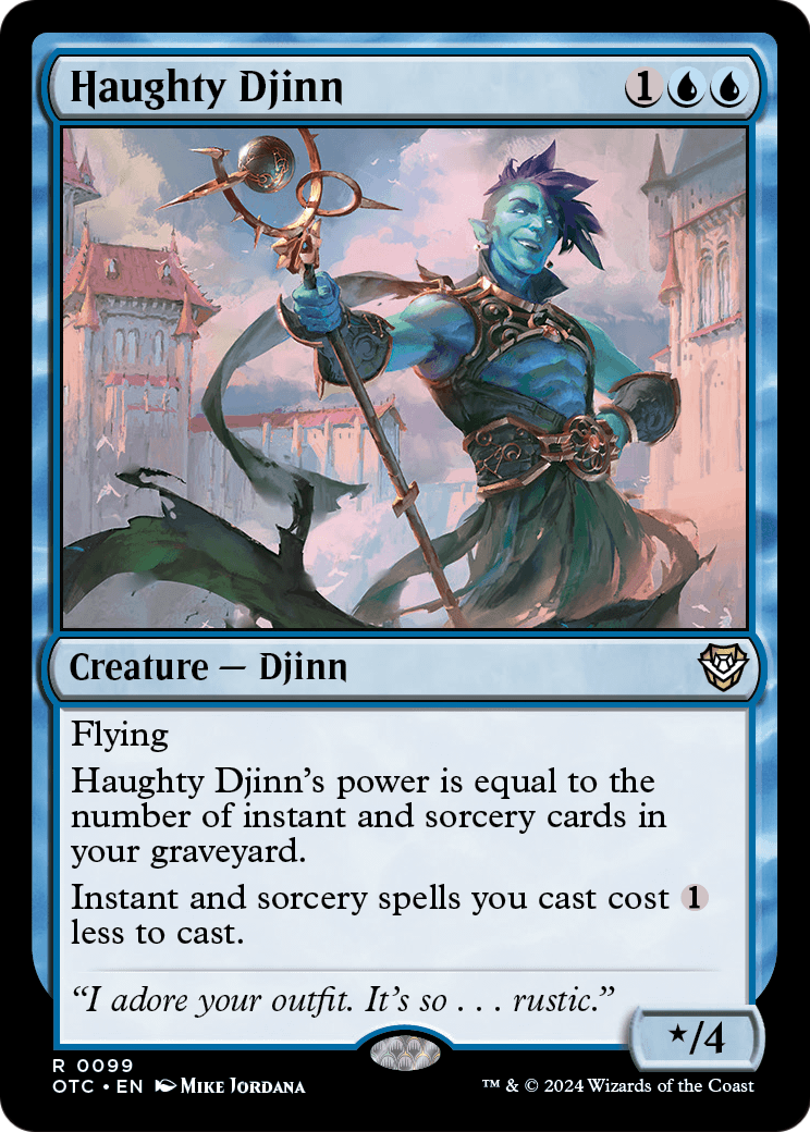 Haughty Djinn [Outlaws of Thunder Junction Commander] Foil