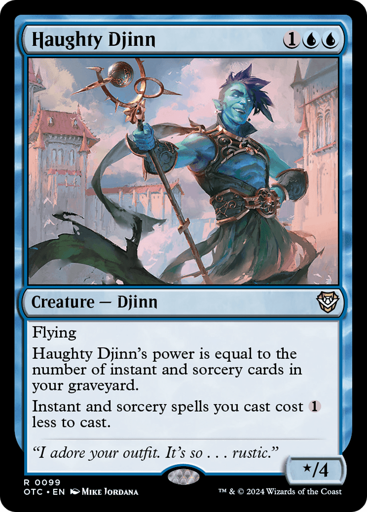 Haughty Djinn [Outlaws of Thunder Junction Commander] Foil