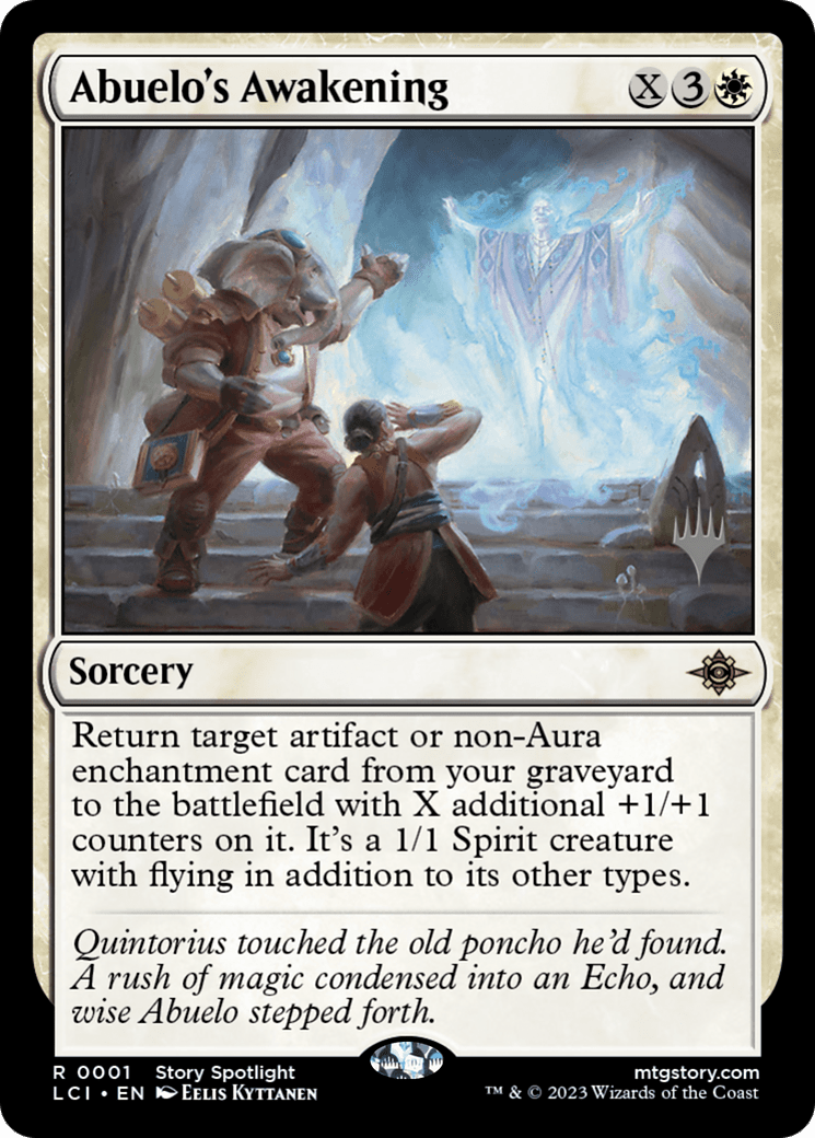 Abuelo's Awakening (Promo Pack) [The Lost Caverns of Ixalan Promos] Foil