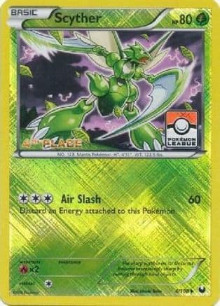 Scyther (Pokemon League) [4th Place] 4/108 - League & Championship Cards Reverse Holofoil