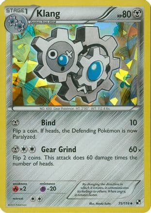 Klang (Cracked Ice Holo) 75/114 - Blister Exclusives Reverse Holofoil