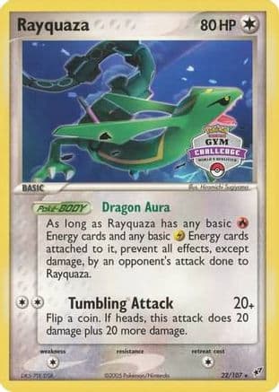 Rayquaza (2004-2005 Gym Challenge) 22/107 - League & Championship Cards