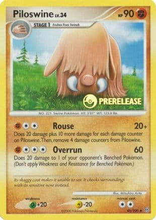Piloswine (Prerelease) 46/100 - Nintendo Promos