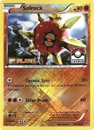 Solrock (Pokemon League) [1st Place] 64/146 - League & Championship Cards Reverse Holofoil
