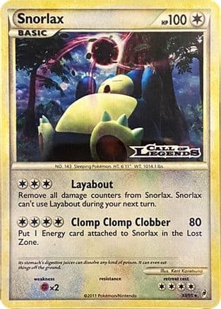 Snorlax (Prerelease) 33/95 - Nintendo Promos Holofoil