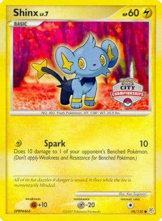 Shinx (City Championships) 98/130 - Nintendo Promos