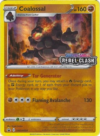Coalossal SWSH024 (Prerelease) SWSH024/307 - SWSH Sword & Shield Promo Cards Holofoil