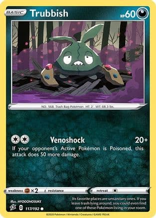 Trubbish 117/192 - SWSH02 Rebel Clash Reverse Holofoil