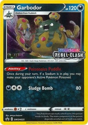 Garbodor SWSH025 (Prerelease) [Staff] SWSH025- SWSH Sword & Shield Promo Cards Holofoil