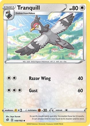 Tranquill 144/192 - SWSH02 Rebel Clash Reverse Holofoil