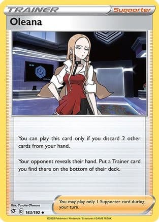 Oleana 163/192 - SWSH02 Rebel Clash Reverse Holofoil