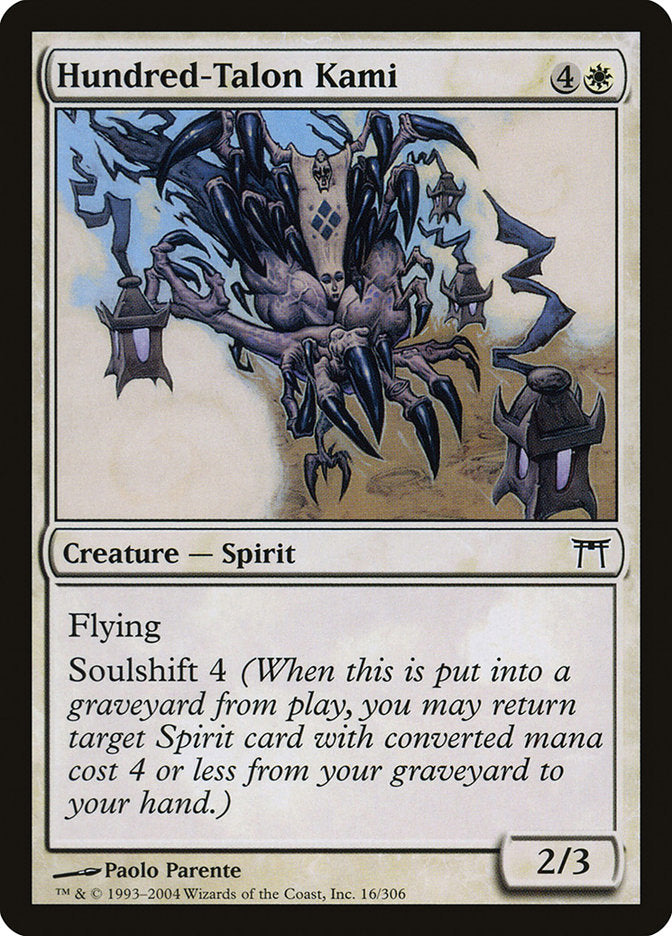 Hundred-Talon Kami 16/306 (Champions of Kamigawa) 