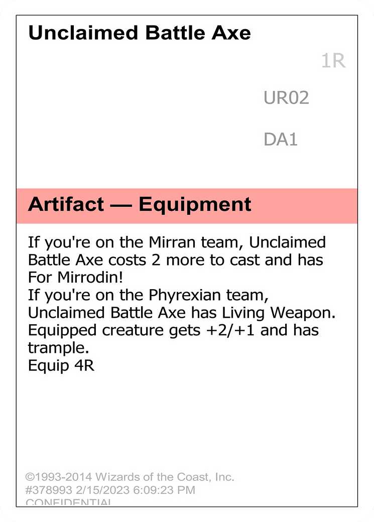 Unclaimed Battle Axe (DA1-UR02C) - Unknown Event