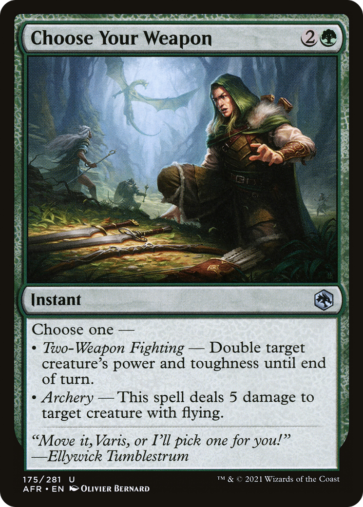 Choose Your Weapon [Dungeons & Dragons: Adventures in the Forgotten Realms] Foil