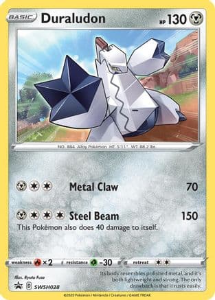 Duraludon SWSH028 SWSH028/307 - SWSH Sword & Shield Promo Cards Holofoil