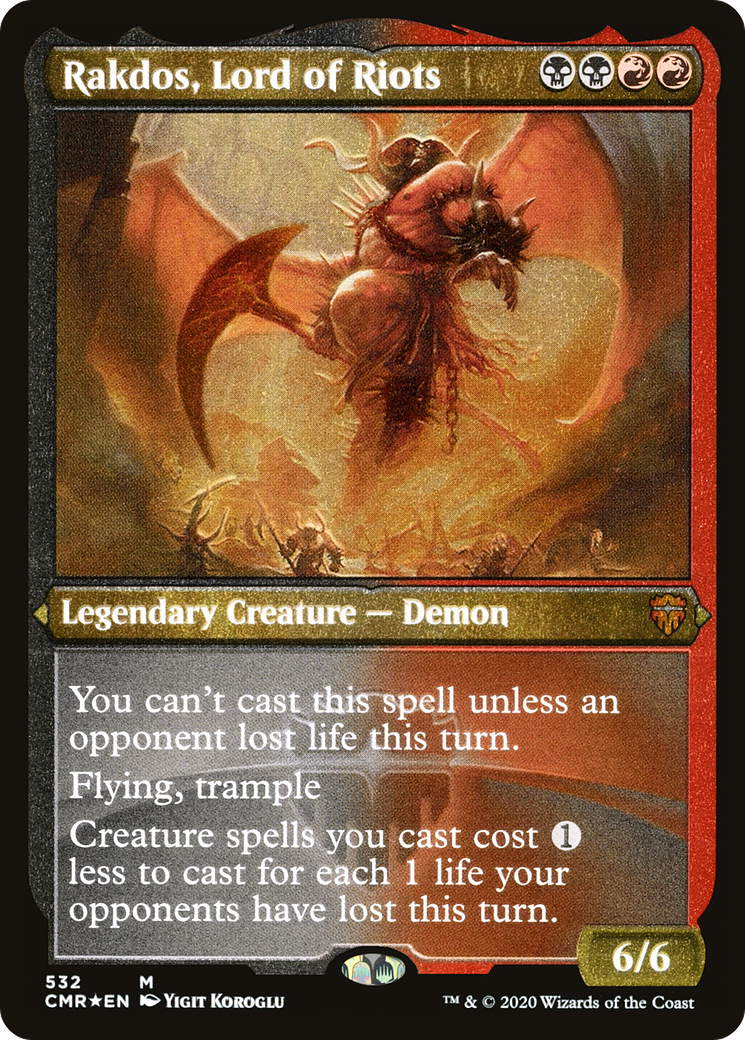 Rakdos, Lord of Riots (532) [Commander Legends]  Foil