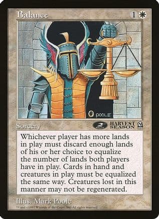 Balance (2nd place) (Arena League) |  () [Oversize Cards]