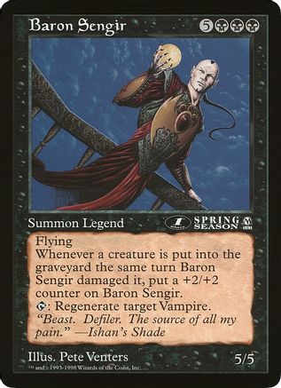 Baron Sengir (1st place) (Arena League) |  () [Oversize Cards]