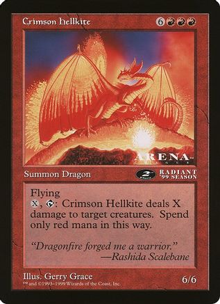 Crimson Hellkite (2nd place) (Arena League) |  () [Oversize Cards]