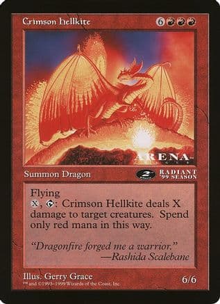 Crimson Hellkite (2nd place) (Arena League) |  () [Oversize Cards]