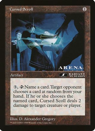 Cursed Scroll (1st Place) (Arena League) |  () [Oversize Cards]