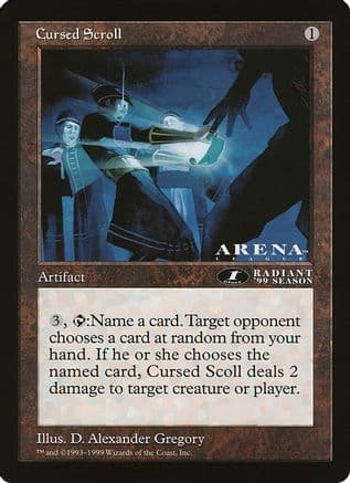 Cursed Scroll (1st Place) (Arena League) |  () [Oversize Cards]