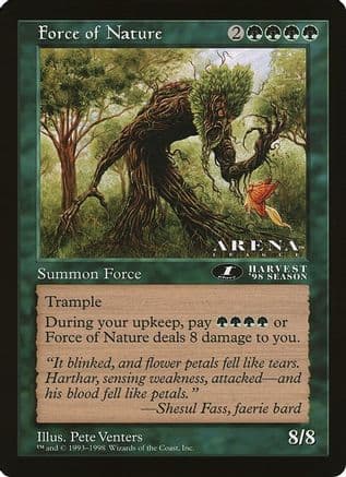 Force of Nature (1st Place) (Arena League) |  () [Oversize Cards]