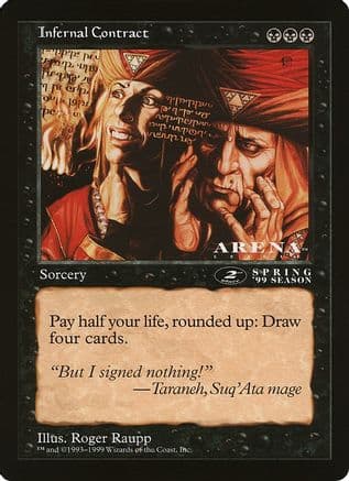 Infernal Contract (2nd Place) (Arena League) |  () [Oversize Cards]