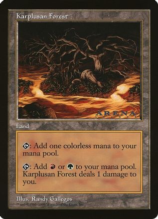 Karplusan Forest (Arena League) |  () [Oversize Cards]