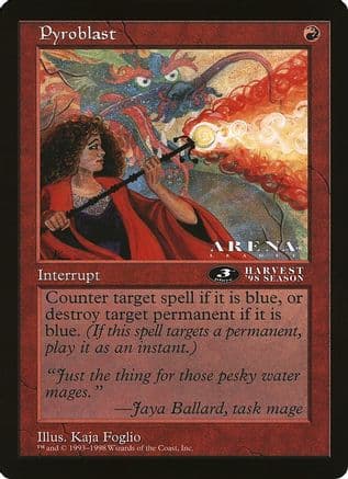 Pyroblast (3rd Place) (Arena League) |  () [Oversize Cards]