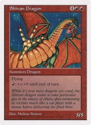 Shivan Dragon (The Duelist Magazine) |  () [Oversize Cards]