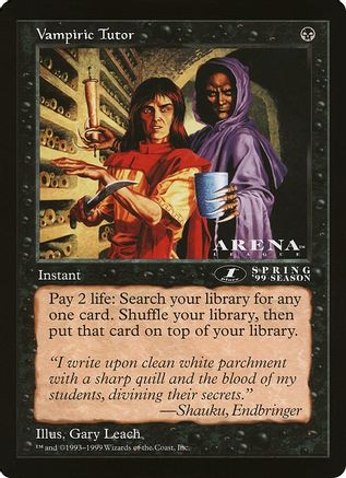 Vampiric Tutor (Arena League) |  () [Oversize Cards]