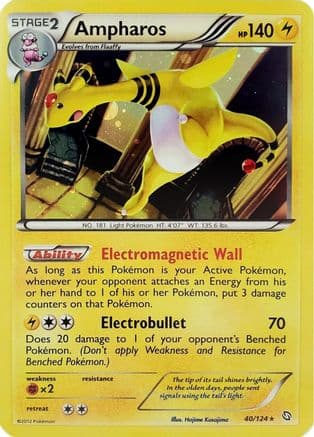 Ampharos (Cosmos Holo) 40/124 - Blister Exclusives Holofoil