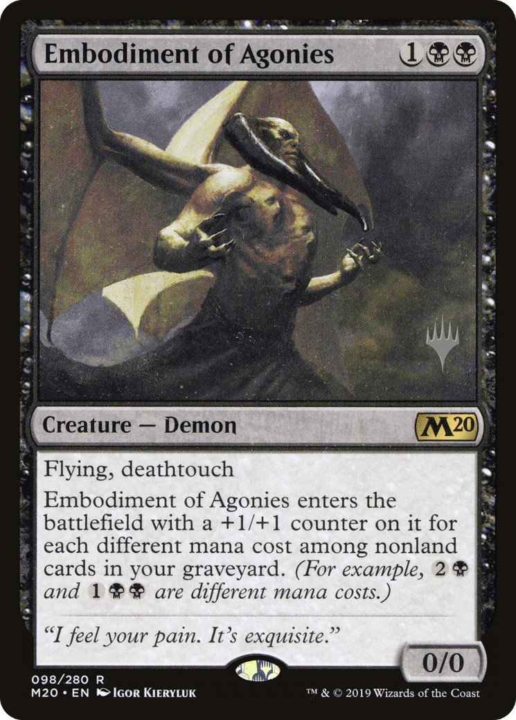 Embodiment of Agonies (Promo Pack) [Core Set 2020 Promos] Foil