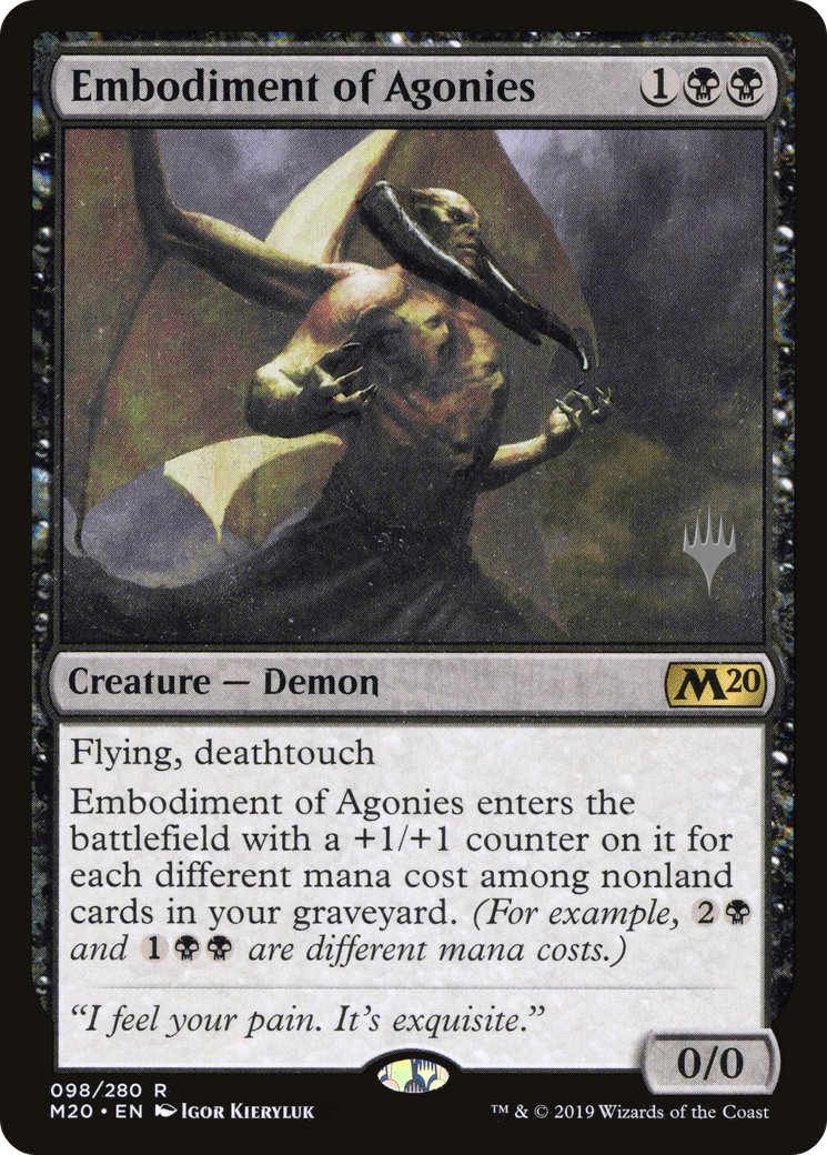 Embodiment of Agonies (Promo Pack) [Core Set 2020 Promos] Foil