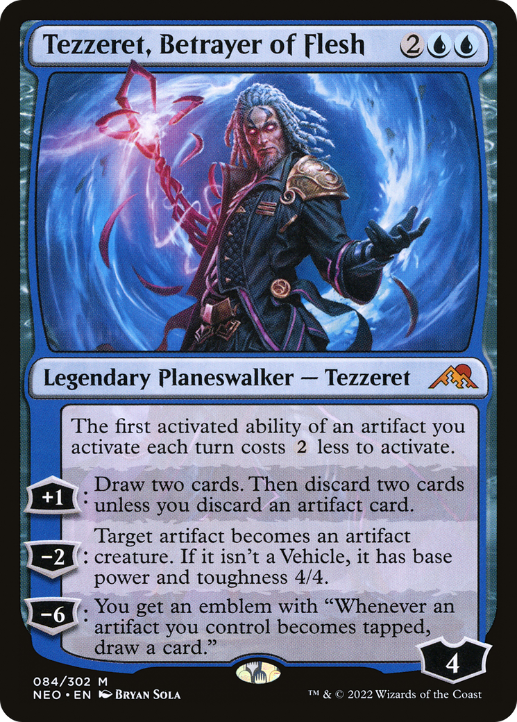 Tezzeret, Betrayer of Flesh [Kamigawa: Neon Dynasty] Foil
