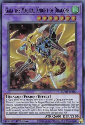 Gaia the Magical Knight of Dragons [ROTD-EN037] Super Rare