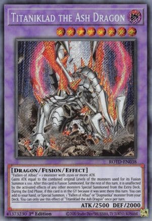 Titaniklad the Ash Dragon [ROTD-EN038] Secret Rare