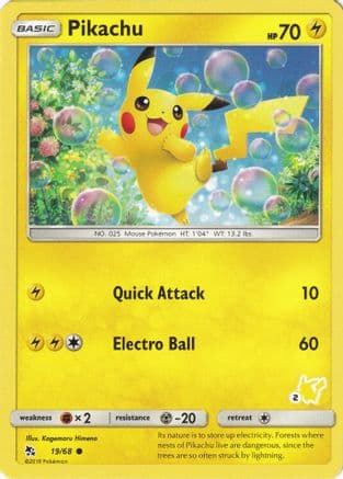 Pikachu (# Pikachu Stamped) 19/068 - Battle Academy