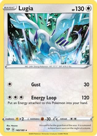 Lugia (140/189) [Sword & Shield: Darkness Ablaze] Reverse Holofoil